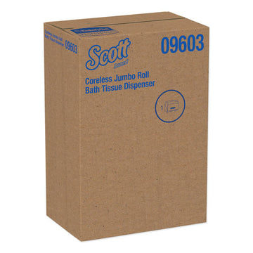 Scott® Essential Coreless Jumbo Roll Tissue Dispenser For Business,14.3 X 5.9 X 9.8,white freeshipping - TVN Wholesale
